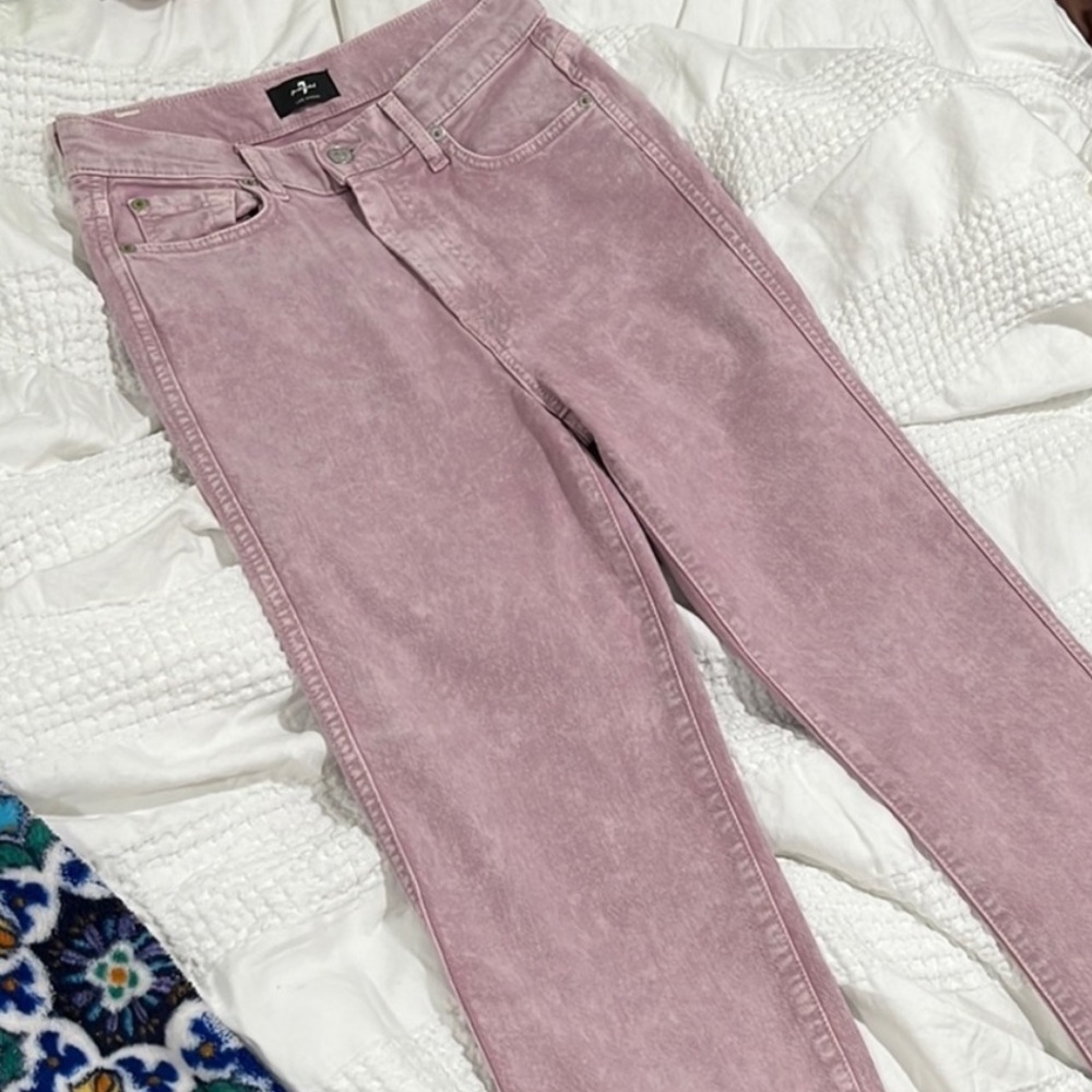 7 for all mankind lilac denim - Picture 4 of 5